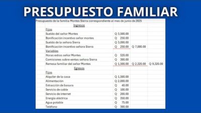 trucos para presupuestos familiares extensos